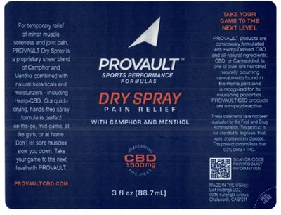Label (Provault Dry Spray Primary)